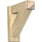 Ekena Millwork Traditional Rough Sawn Arts and Crafts Outlooker, Douglas Fir, 6"W x 18"D x 18"H OUT06X18X18TRA03RDF - alternate 1